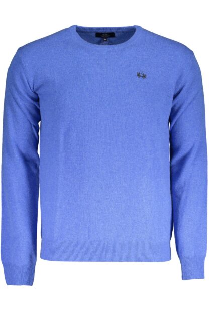 La Martina - Blue Wool Men Sweater