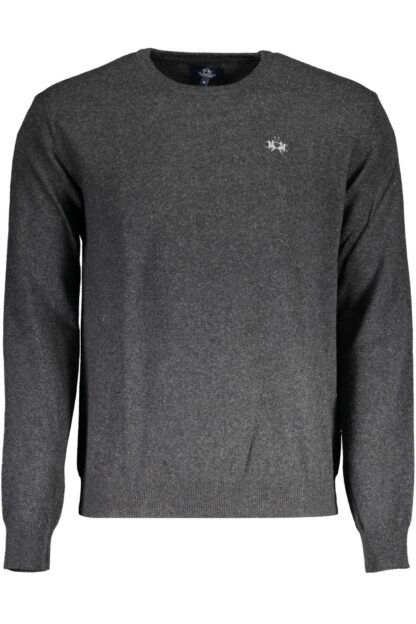 La Martina - Gray Wool Men Sweater