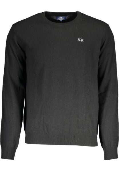 La Martina - Black Wool Men Sweater