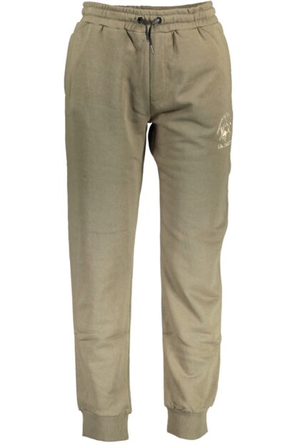 La Martina - Green Cotton Men Sports Pant