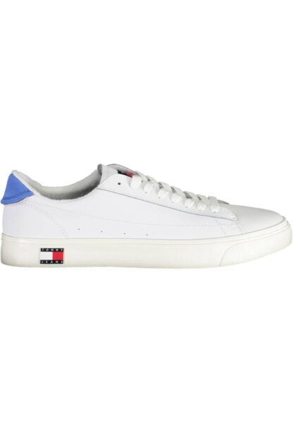 Tommy Hilfiger - White Leather Mens Sneaker