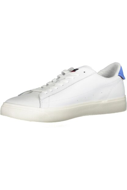 Tommy Hilfiger - White Leather Mens Sneaker