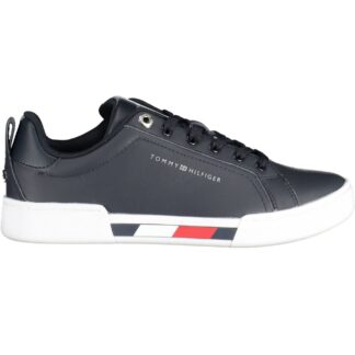 Tommy Hilfiger - Black Leather Women Sneaker