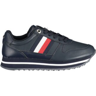 Tommy Hilfiger - Black Leather Women Sneaker