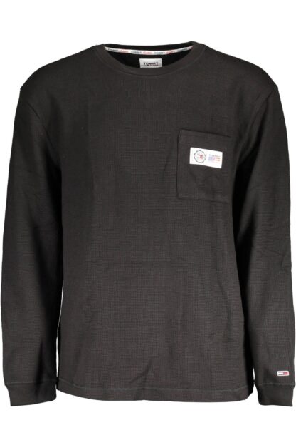 Tommy Hilfiger - Black Cotton Men Sweater