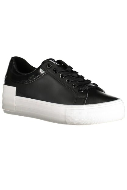 Calvin Klein - Black Leather Women Sneaker