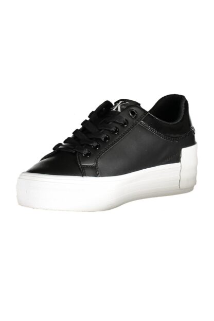 Calvin Klein - Black Leather Women Sneaker