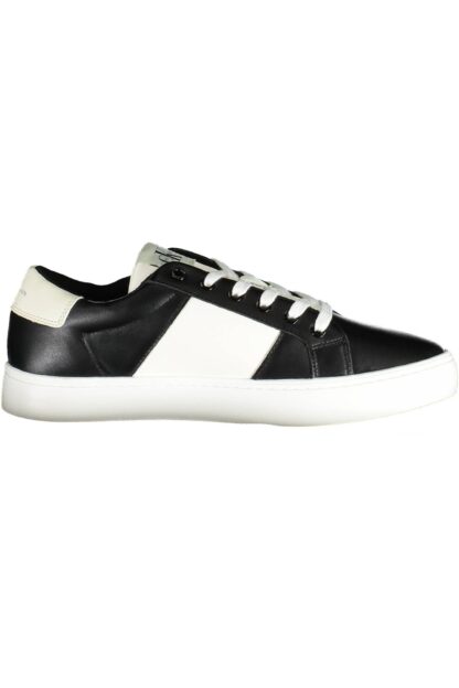 Calvin Klein - Black Recycled Leather Men Sneaker