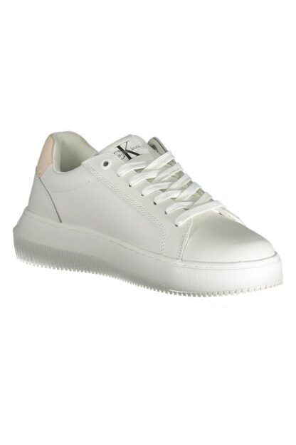 Calvin Klein - White Leather Women Sneaker