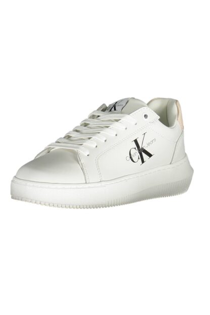 Calvin Klein - White Leather Women Sneaker