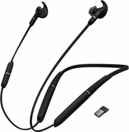 Jabra Evolve 65e In-ear Bluetooth Handsfree Ακουστικά Μαύρα