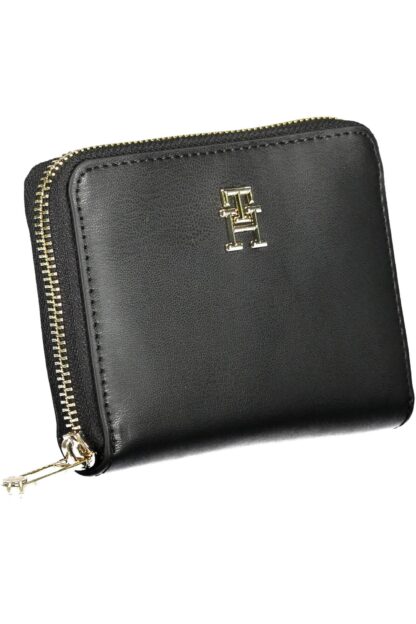 Tommy Hilfiger - Black Polyurethane Women Wallet