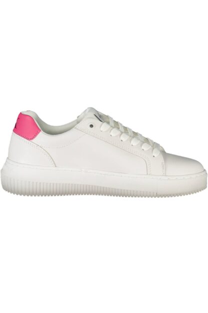 Calvin Klein - White Leather Women Sneaker