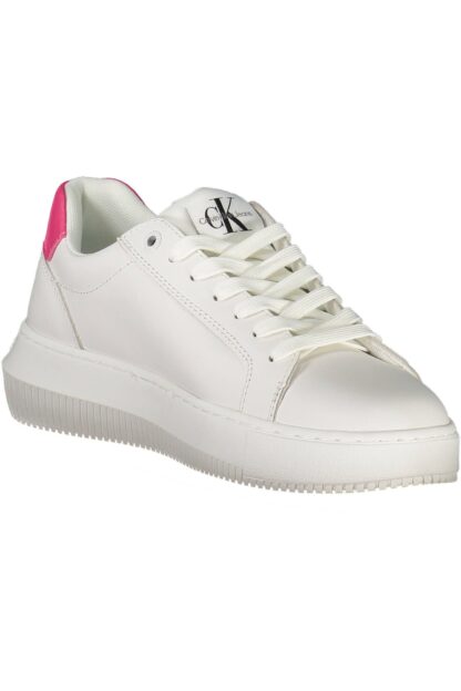 Calvin Klein - White Leather Women Sneaker