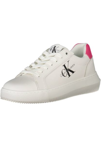 Calvin Klein - White Leather Women Sneaker