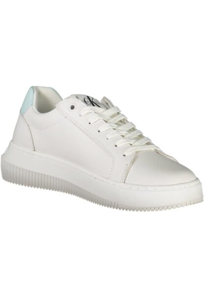 Calvin Klein - White Leather Women Sneaker