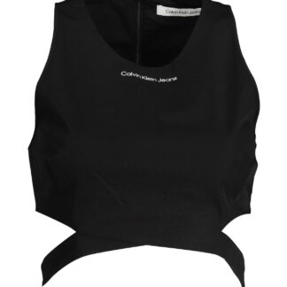 Calvin Klein - Black Cotton Women Sleeveless Top