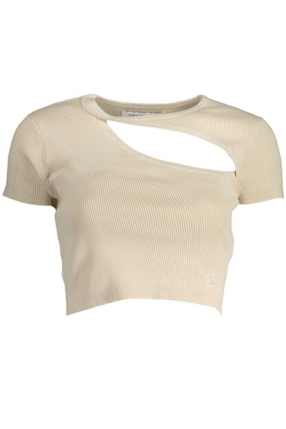 Calvin Klein - Beige Cotton Women T-Shirt