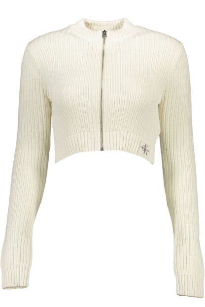 Calvin Klein - White Cotton Women Cardigan