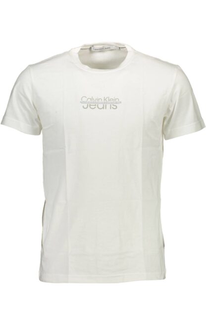 Calvin Klein - White Cotton Men T-Shirt