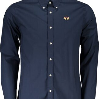 La Martina - Light Blue Cotton Men Shirt