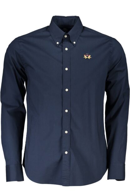 La Martina - Blue Cotton Men Shirt