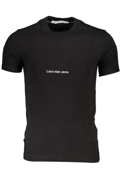 Calvin Klein - Black Cotton Men T-Shirt