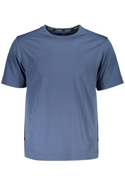 Calvin Klein - Blue Polyester Men T-Shirt