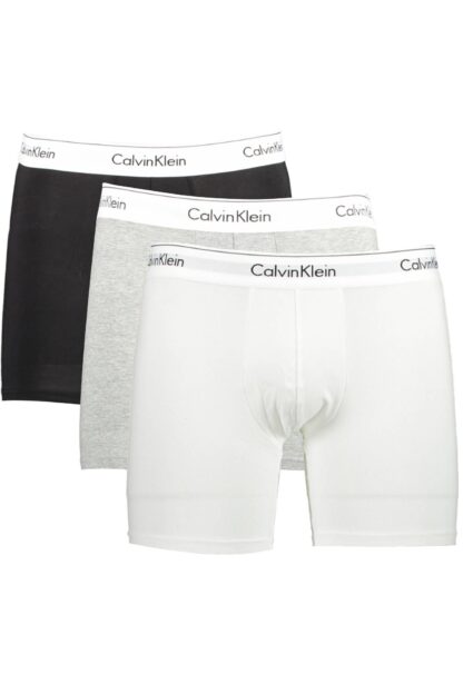 Calvin Klein - Gray Cotton Men Boxer Brief