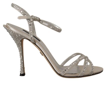 Dolce & Gabbana - Crystal-Embellished Silk Blend Heels