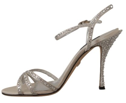 Dolce & Gabbana - Crystal-Embellished Silk Blend Heels