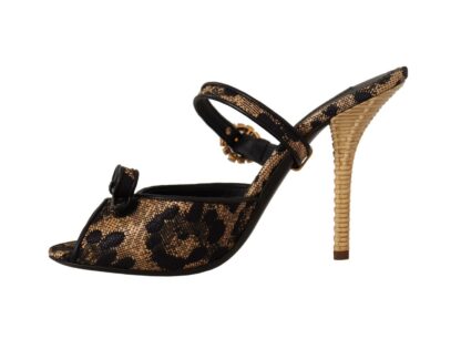 Dolce & Gabbana - Crystal-Embellished Leopard Print Heels