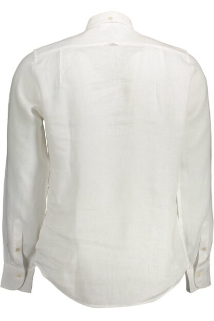 Gant - White Linen Men Shirt