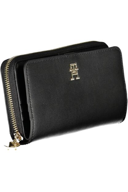 Tommy Hilfiger - Black Polyurethane Women Wallet