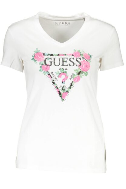 Guess Jeans - White Cotton Women T-Shirt