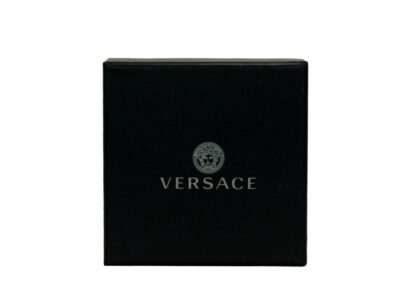 Versace - Smooth Leather Matte Medusa Head Organizer Zip Card Case Wallet Black