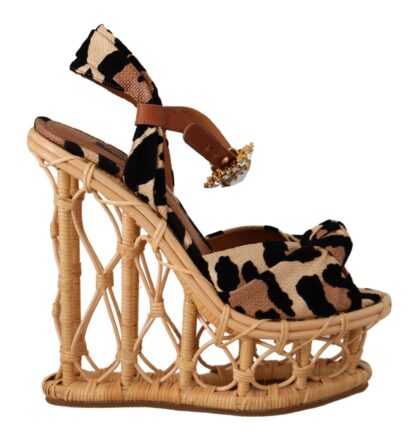 Dolce & Gabbana - Elevate Your Style with Crystal-Embellished Wedge Sandals