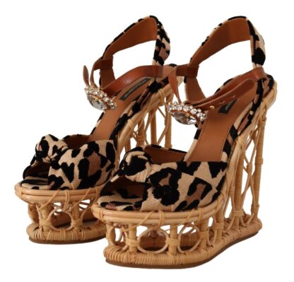 Dolce & Gabbana - Elevate Your Style with Crystal-Embellished Wedge Sandals