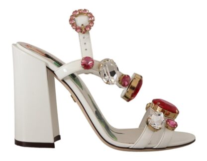 Dolce & Gabbana - Keira Crystal-Embellished Ankle Strap Heels