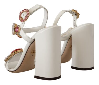 Dolce & Gabbana - Keira Crystal-Embellished Ankle Strap Heels