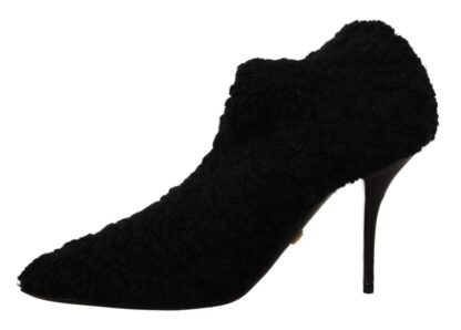 Dolce & Gabbana - Elegant Black Mid-Calf Viscose Boots