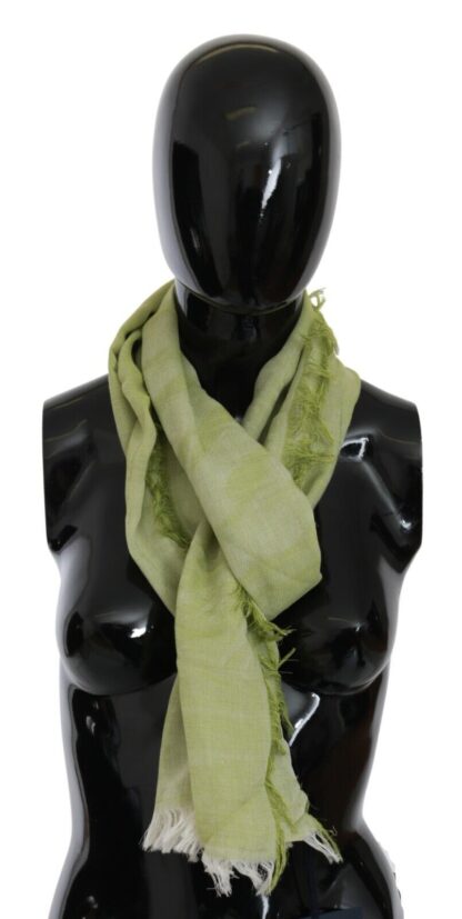 Roberto Cavalli - Elegant Fringed Modal-Cotton Shawl Scarf