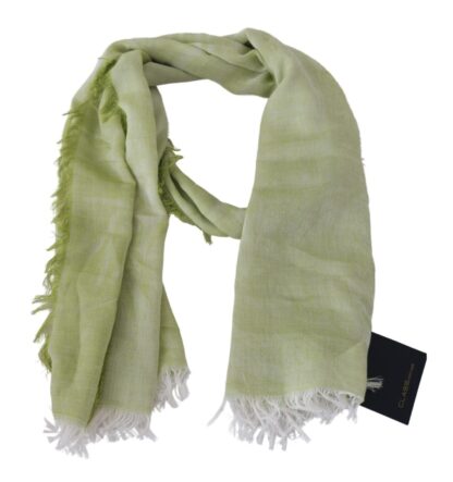 Roberto Cavalli - Elegant Fringed Modal-Cotton Shawl Scarf