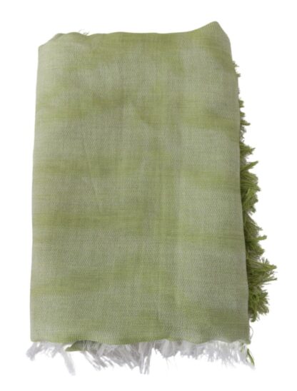 Roberto Cavalli - Elegant Fringed Modal-Cotton Shawl Scarf