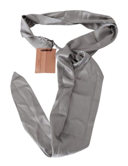 Ermanno Scervino - Sleek Silver Silk Neck Scarf for Men