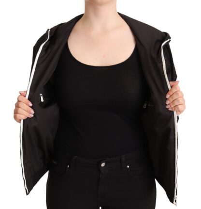 Dolce & Gabbana - Elegant Black Bomber Jacket with Hood