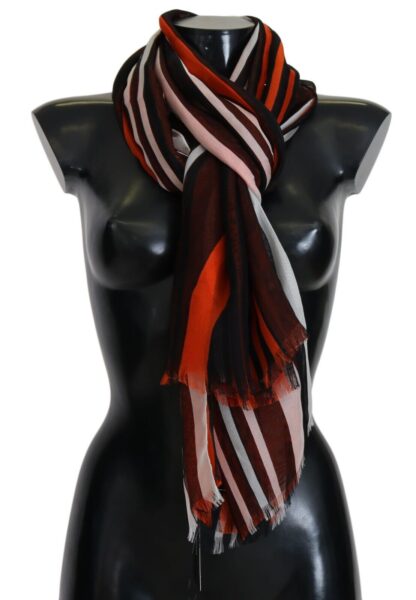 Dolce & Gabbana - Elegant Multicolor Silk Fringed Scarf