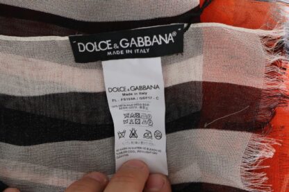 Dolce & Gabbana - Elegant Multicolor Silk Fringed Scarf