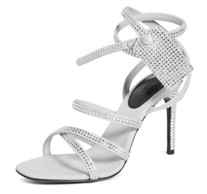 Off-White - Gray Calfskin Women Sandal