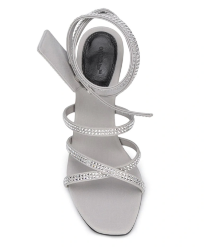 Off-White - Gray Calfskin Women Sandal